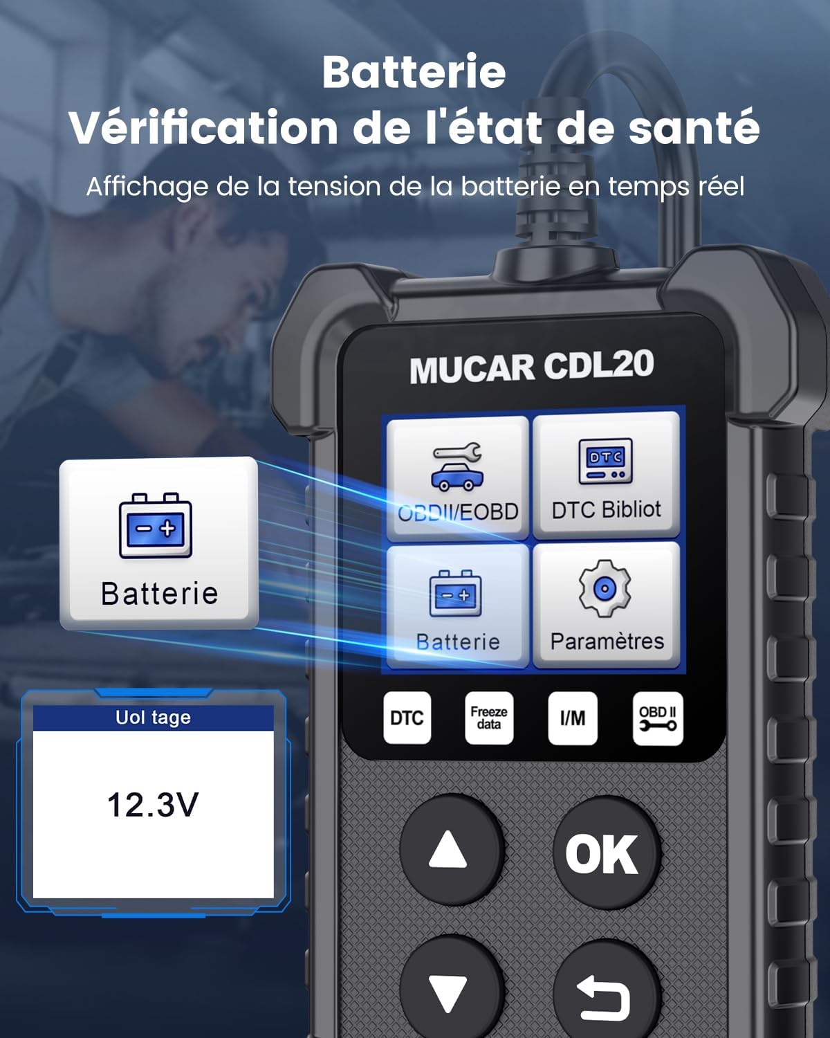 Mucar CDL20 OBD2 Valise Diagnostic Auto